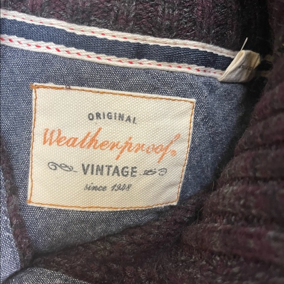 Weatherproof Military Inspired Fisherman Cable Knit Pullover sweater size medium - Picture 4 of 4